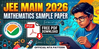 JEE Main Mathematics Sample Paper 2026 PDF by NTA